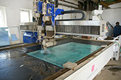 Kölbl Metallbau CNC-Wasserstrahlschneider